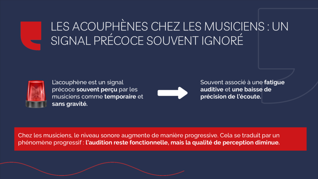 Les acouphènes chez les musiciens : un signal précoce souvent ignoré